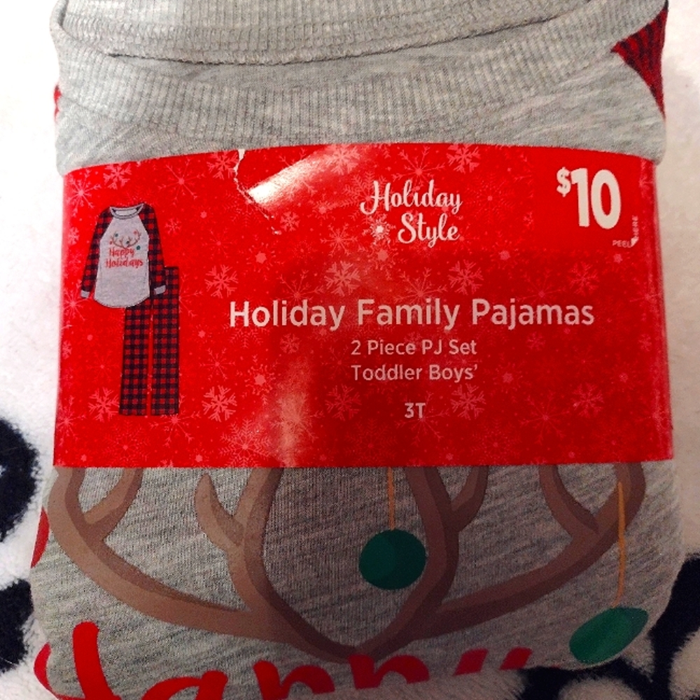 3T Christmas pajama set for girl or boy